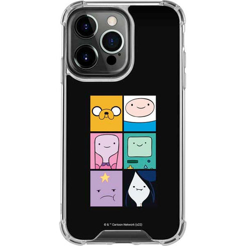Adult Swim Adventure Time Character Tiles iPhone 16 Pro Max Clear Case